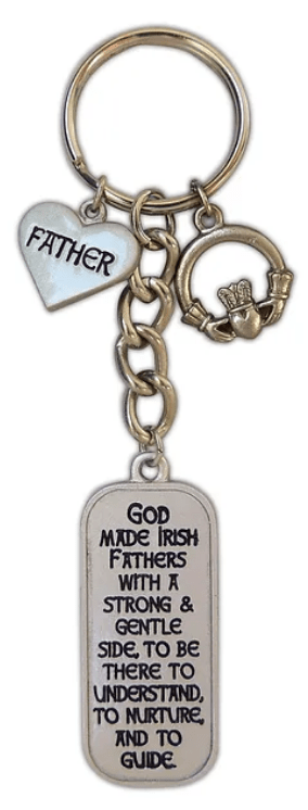 Irish Father Key Ring with Claddagh - The Celtic Gift Store - Keychains