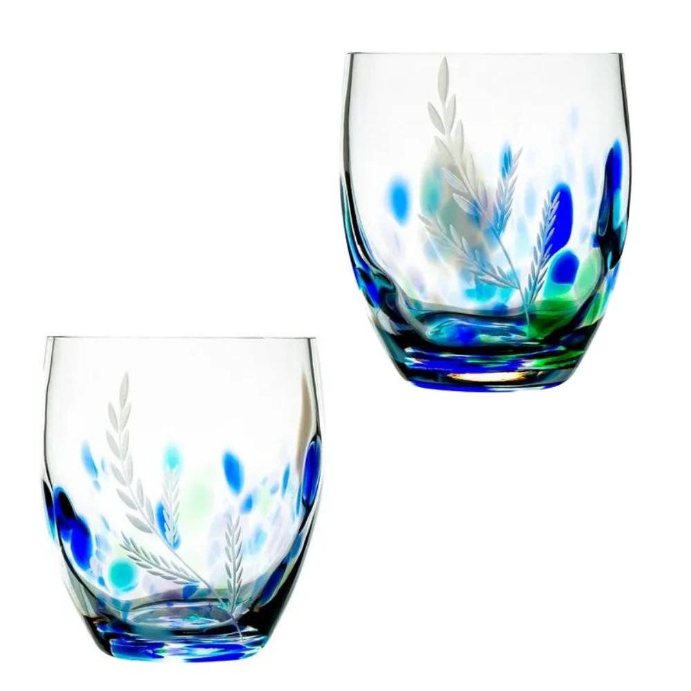 Irish Handmade Glass Company Wild Atlantic Way Glass Tumbler Pair - The Celtic Gift Store - Drinkware