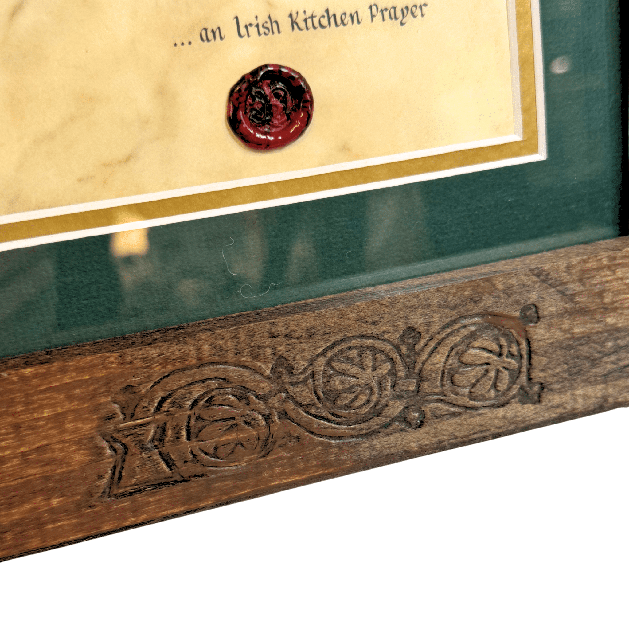 Irish Kitchen Prayer in Wooden Frame - The Celtic Gift Store - Decor