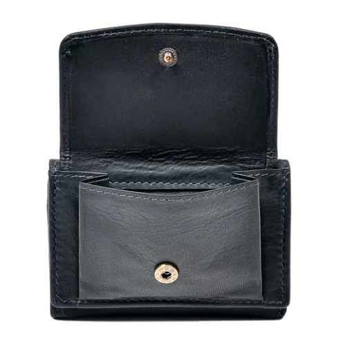 Irish Leather Gold Ireland with Shamrocks Tri - Fold Wallet - The Celtic Gift Store - Wallets