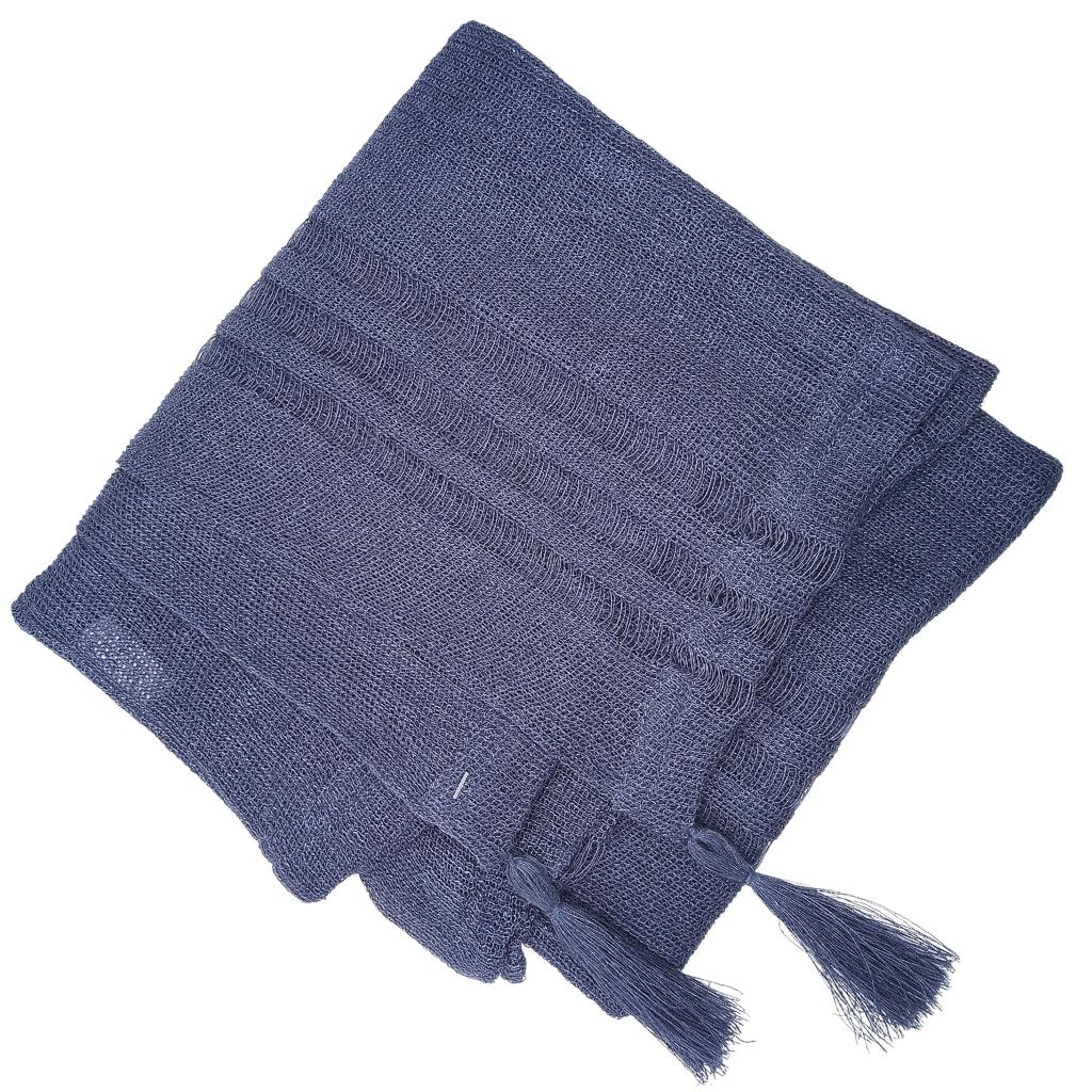 Irish Linen Poncho - Denim by V&S Handmade - Apparel & Accessories