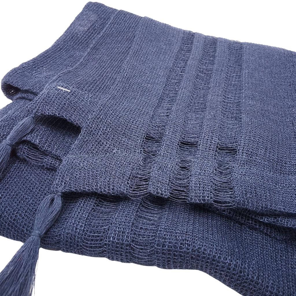 Irish Linen Poncho - Denim by V&S Handmade - Apparel & Accessories
