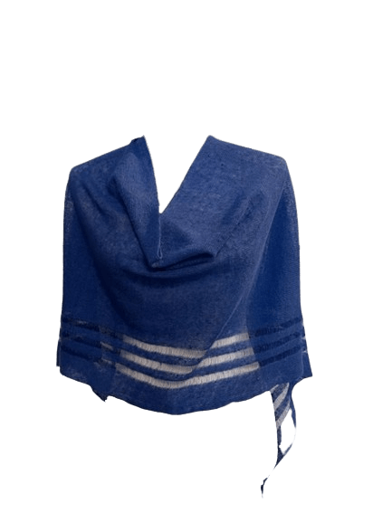 Irish Linen Poncho - Royal Blue - The Celtic Gift Store - Apparel & Accessories