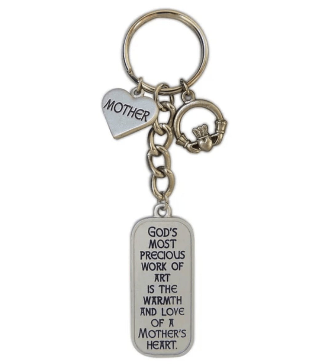 Irish Mother Key Ring with Claddagh