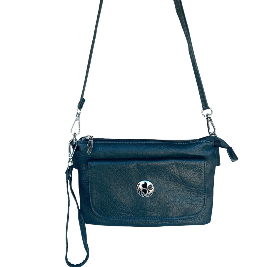 Irish Shamrock Cell Phone Pocket Bag - Hunter Green - The Celtic Gift Store - Handbags