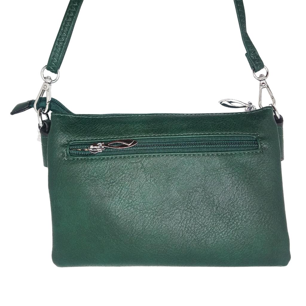 Irish Shamrock Cell Phone Pocket Bag- Hunter Green