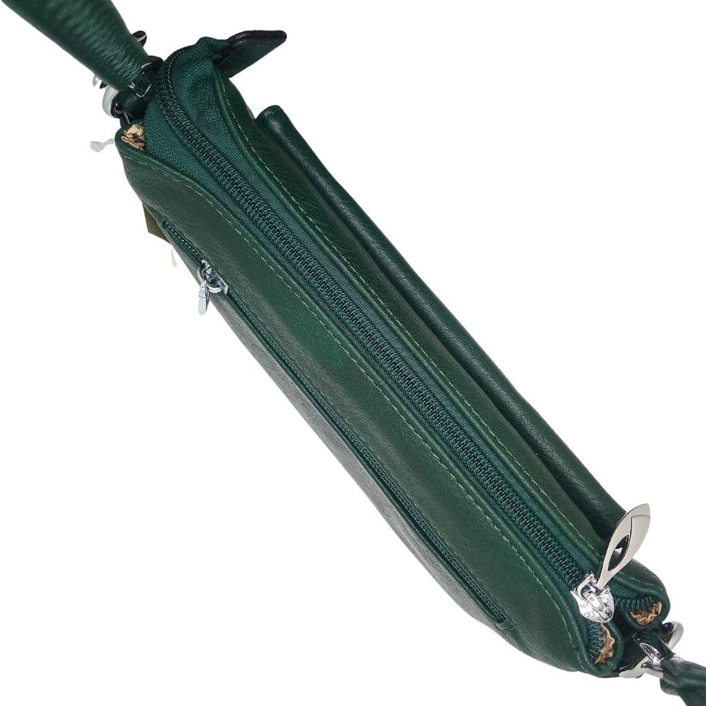 Irish Shamrock Cell Phone Pocket Bag- Hunter Green
