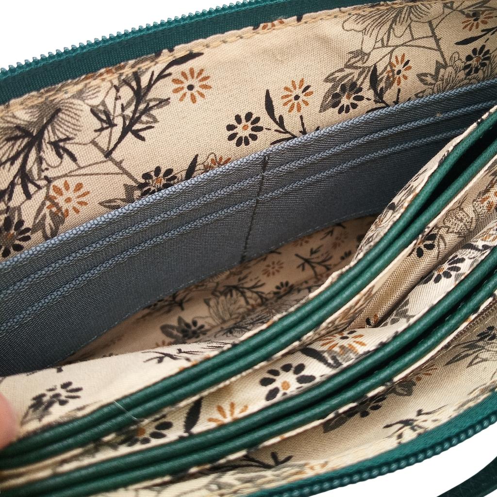 Irish Shamrock Cell Phone Pocket Bag- Hunter Green