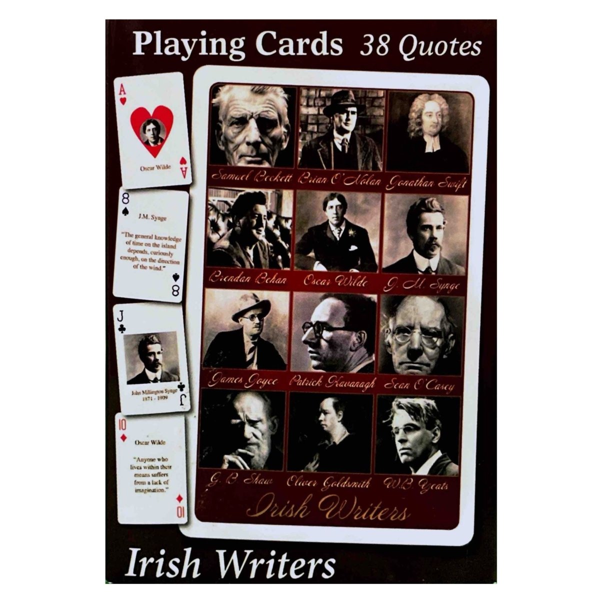 Irish Writers Quotes Playing Cards - The Celtic Gift Store - Toys & Games