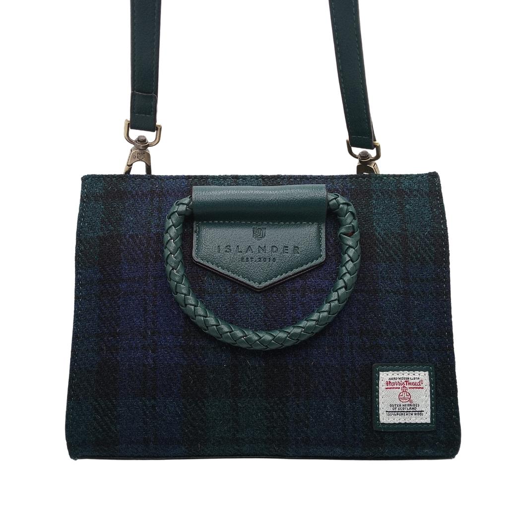 Islander Harris Tweed Arran Tote 'Black Watch Tartan' by Islander - Handbags
