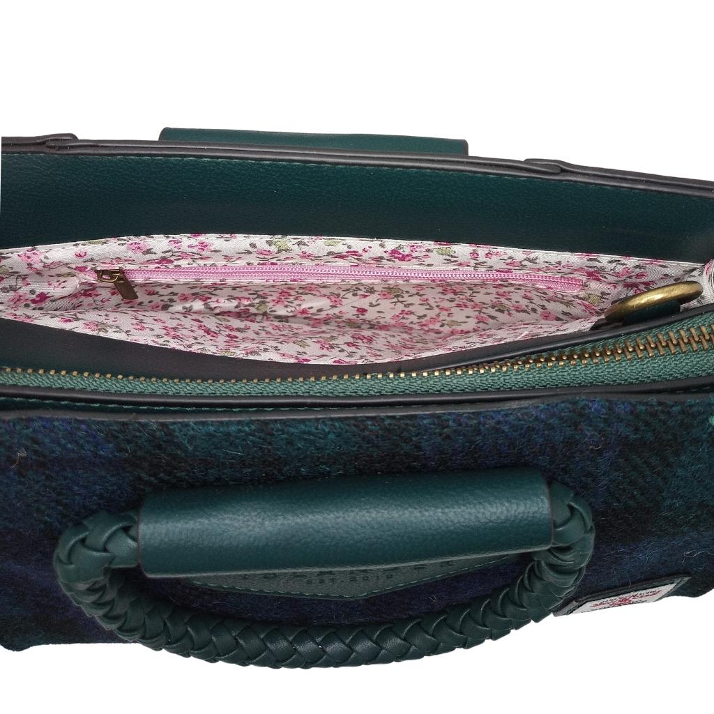 Islander Harris Tweed Arran Tote 'Black Watch Tartan' by Islander - Handbags