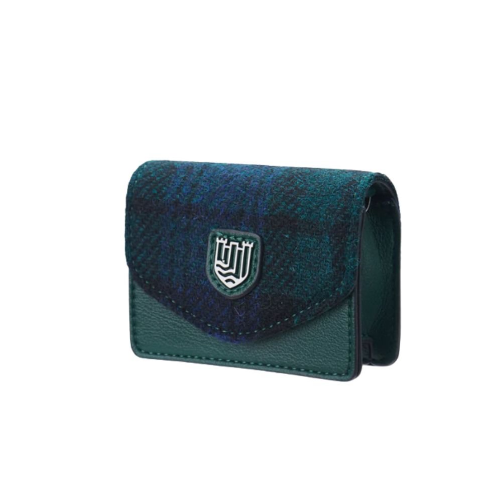 Islander Harris Tweed Card Case 'Black Watch Tartan'