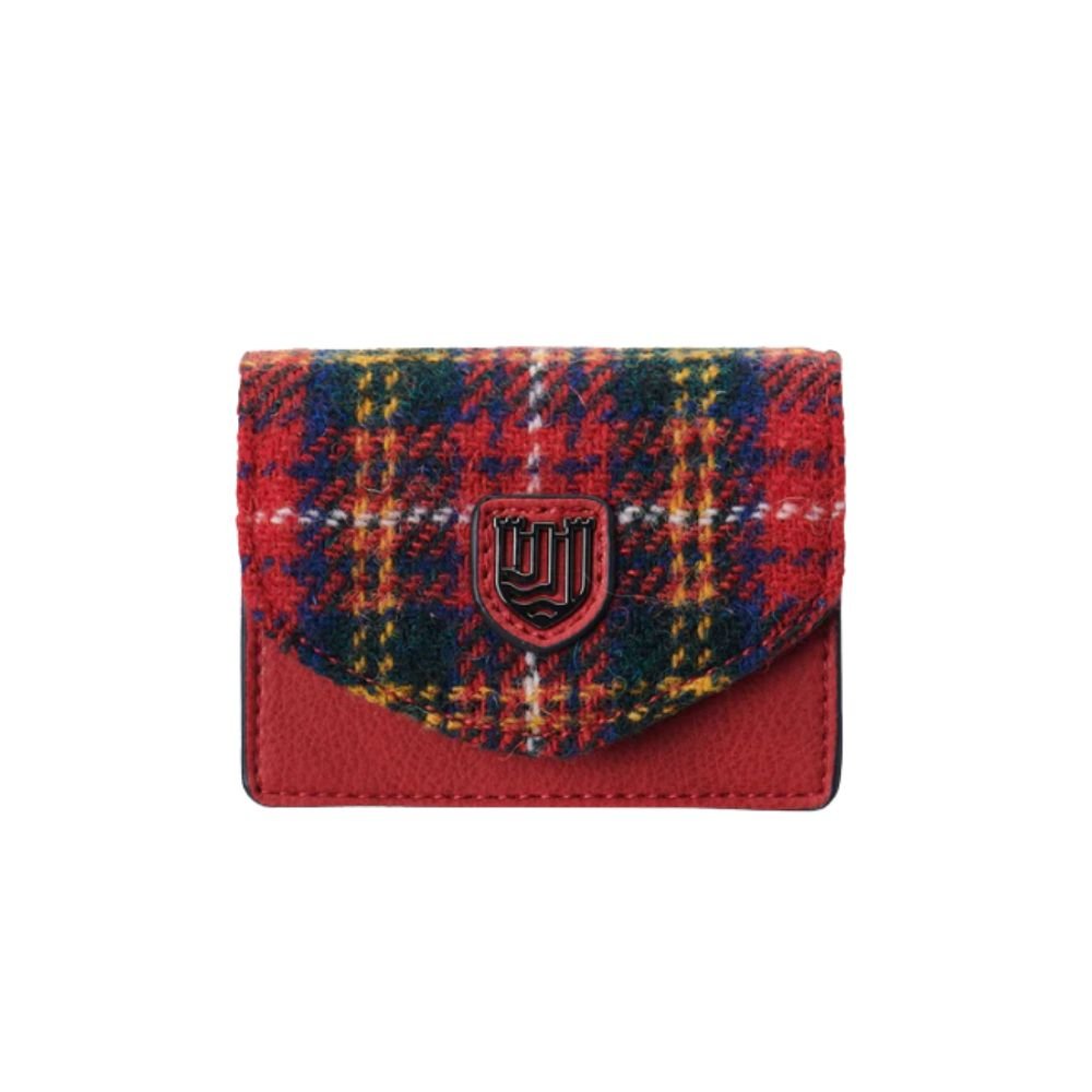 Islander Harris Tweed Card Case 'Blue Tartan'