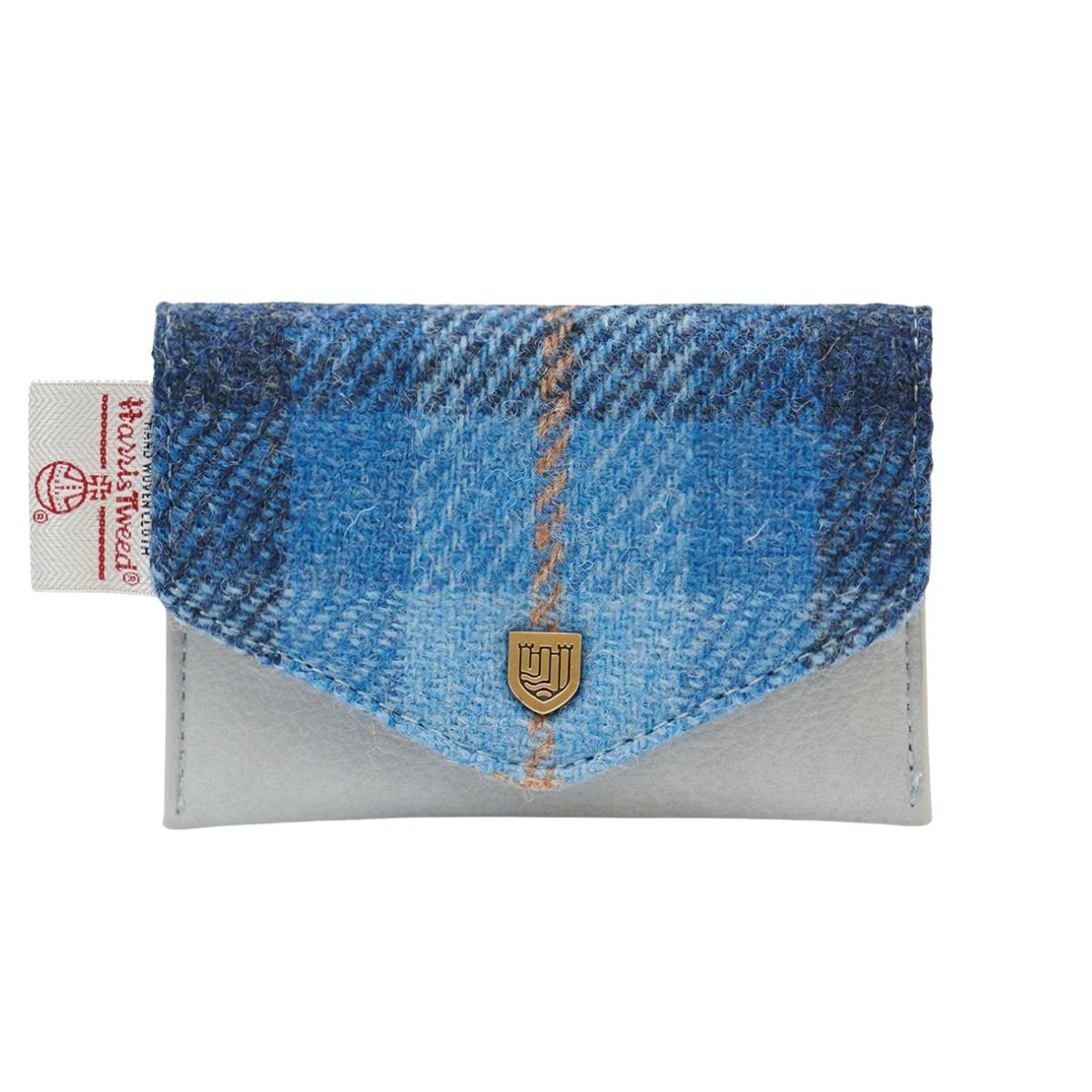 Islander Harris Tweed Card Wallet 'Blue Tartan'