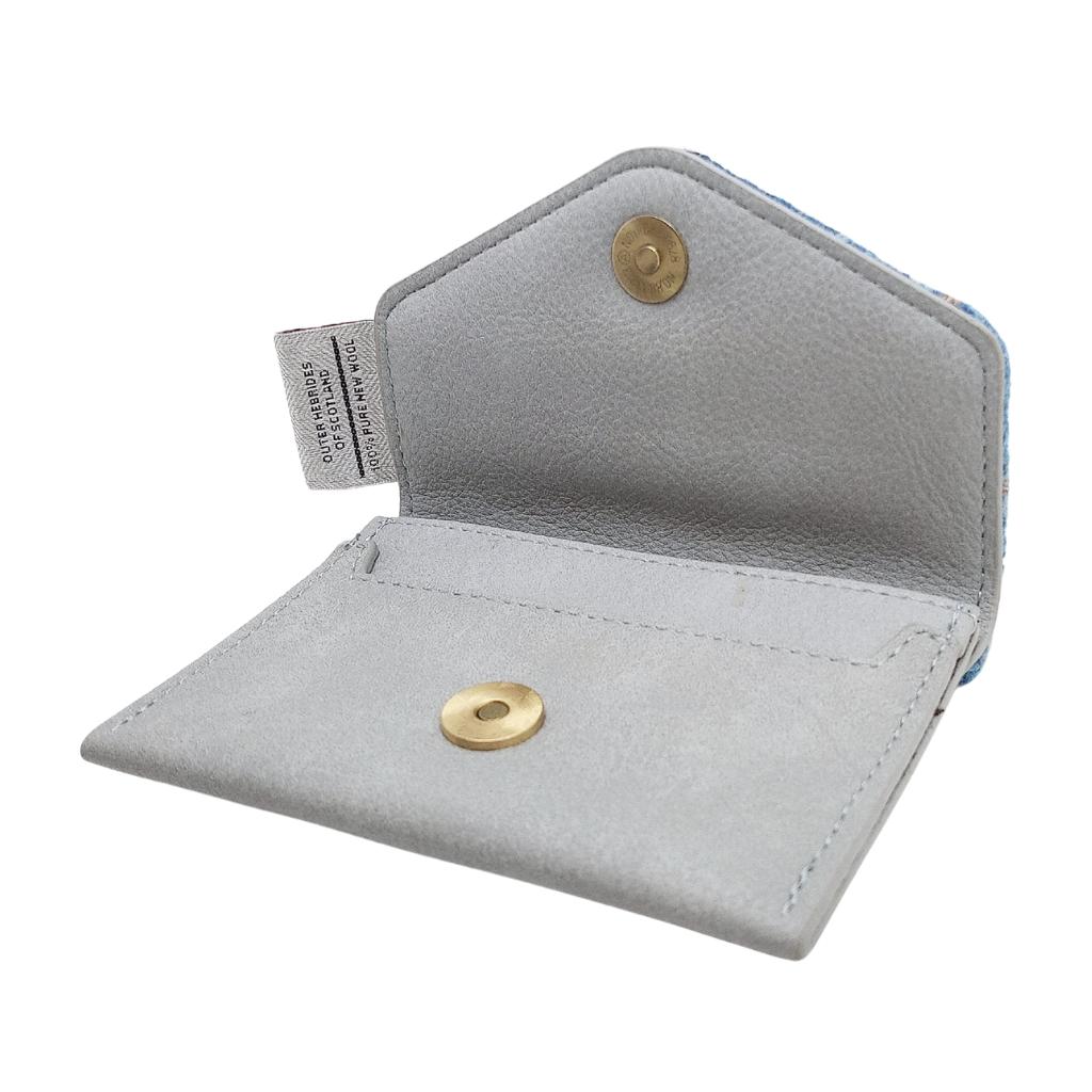Islander Harris Tweed Card Wallet 'Blue Tartan' by Islander - Handbags