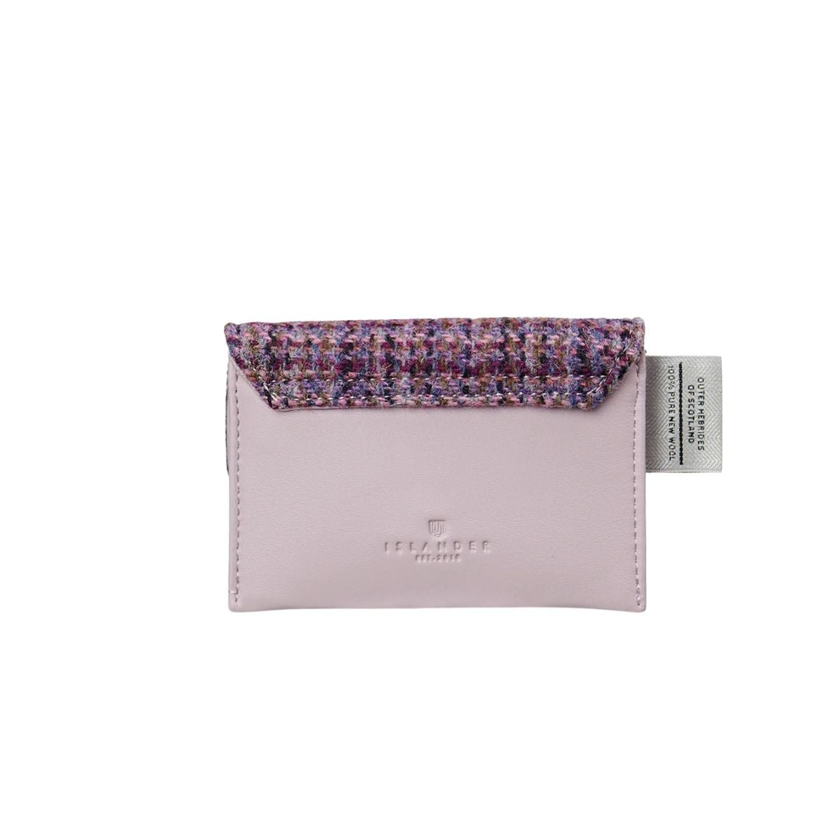 Islander Harris Tweed Card Wallet 'Purple Tartan'