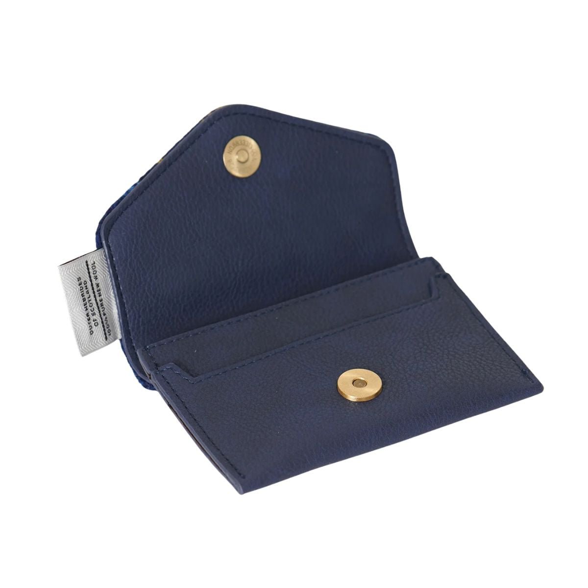 Islander Harris Tweed Card Wallet 'Purple Tartan'