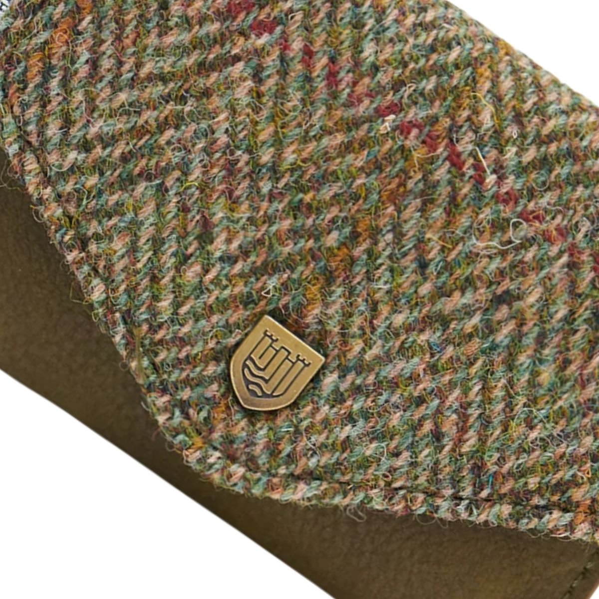 Islander Harris Tweed Card Wallet 'Purple Tartan'