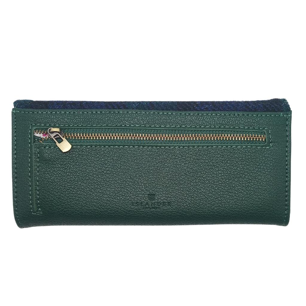 Islander Harris Tweed Large Clasp Clutch Purse 'Black Watch Tartan'