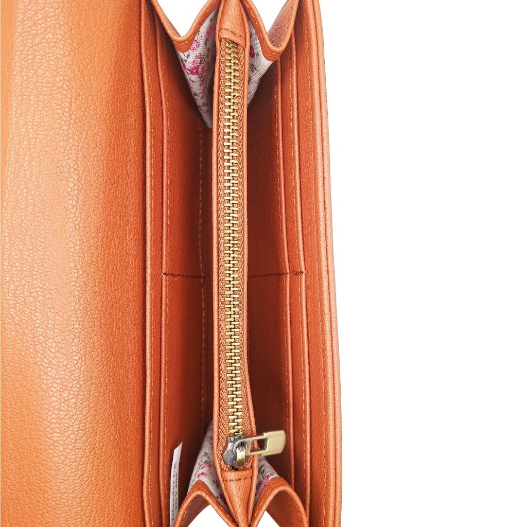 Islander Harris Tweed Large Clasp Clutch Purse 'Chestnut Tartan'