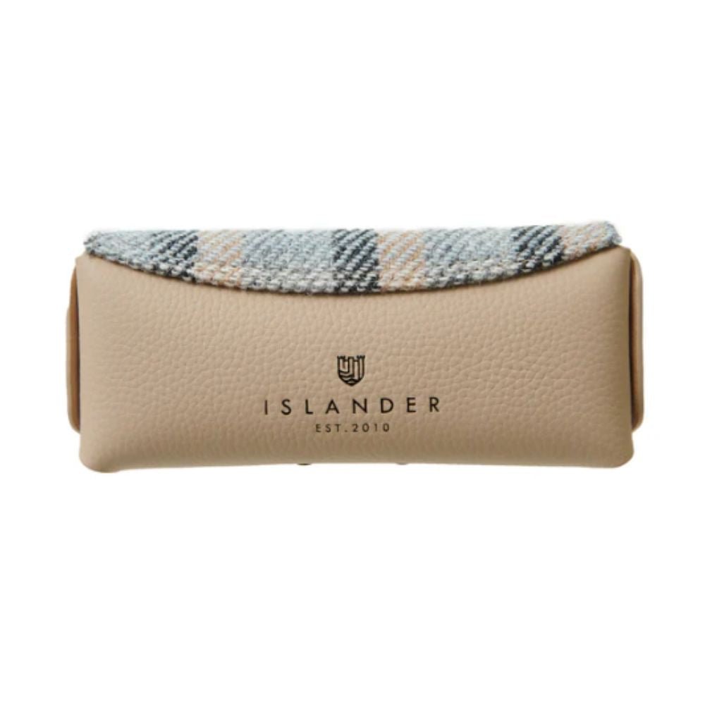 Islander Harris Tweed Leather Glasses Case 'Islander Tartan' - The Celtic Gift Store - Glasses Case - Accessories
