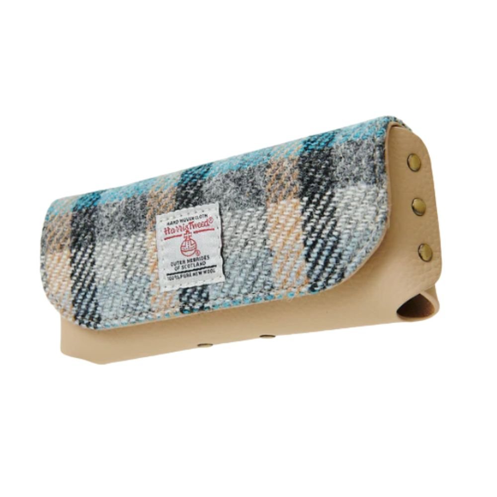Islander Harris Tweed Leather Glasses Case 'Islander Tartan' - The Celtic Gift Store - Glasses Case - Accessories