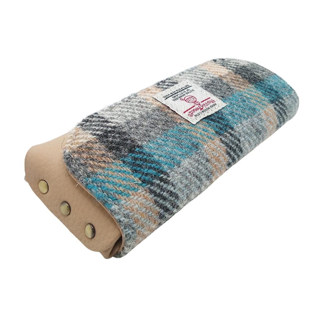 Islander Harris Tweed Leather Glasses Case 'Islander Tartan'