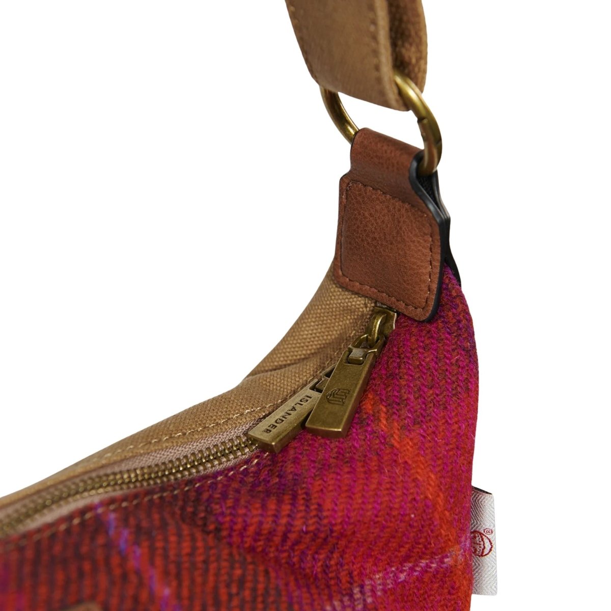 Islander Harris Tweed Luna Bag 'Fuchsia Tartan'