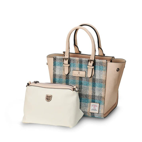 Islander Harris Tweed Medium Caillie Tote 'Islander Tartan' - The Celtic Gift Store - Handbags