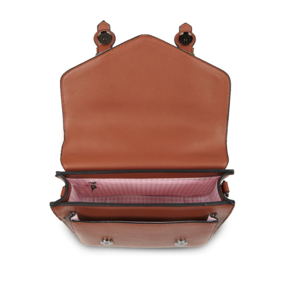 Islander Harris Tweed Medium Calton Satchel 'Chestnut Blue Tartan' - The Celtic Gift Store - Handbags