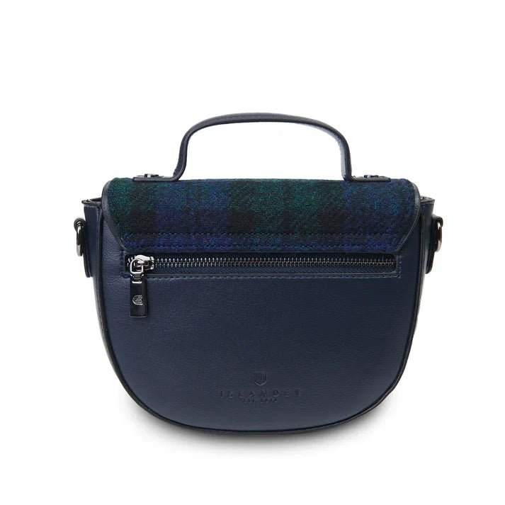 Islander Harris Tweed Medium Cobble Satchel 'Chestnut Tartan' - The Celtic Gift Store - Handbags