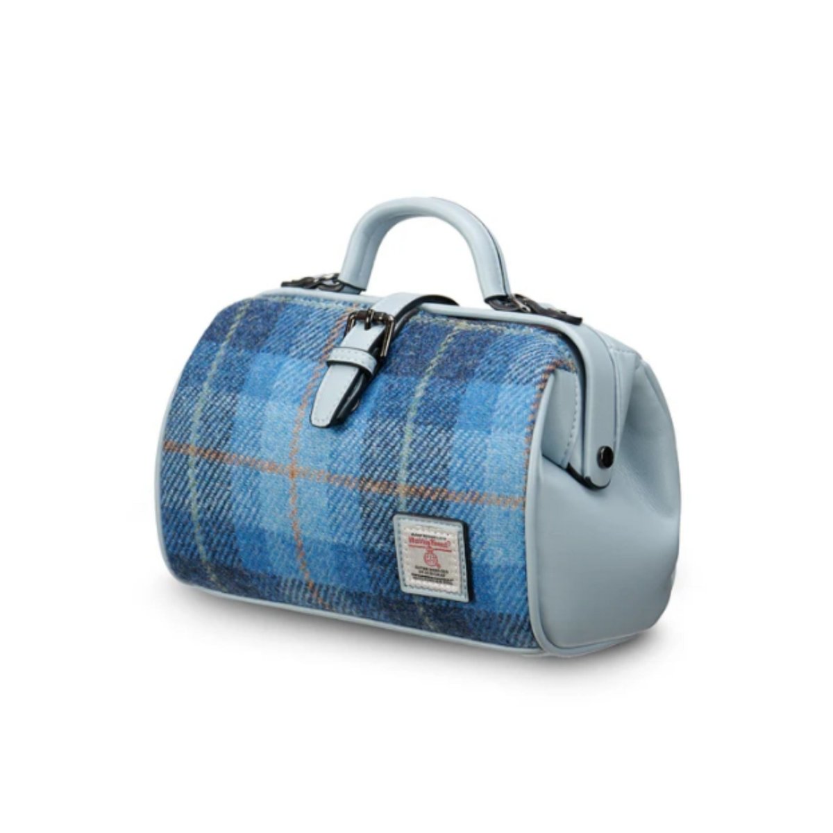 Islander Harris Tweed Medium Doctor Bag 'Blue Tartan' - The Celtic Gift Store - Bags