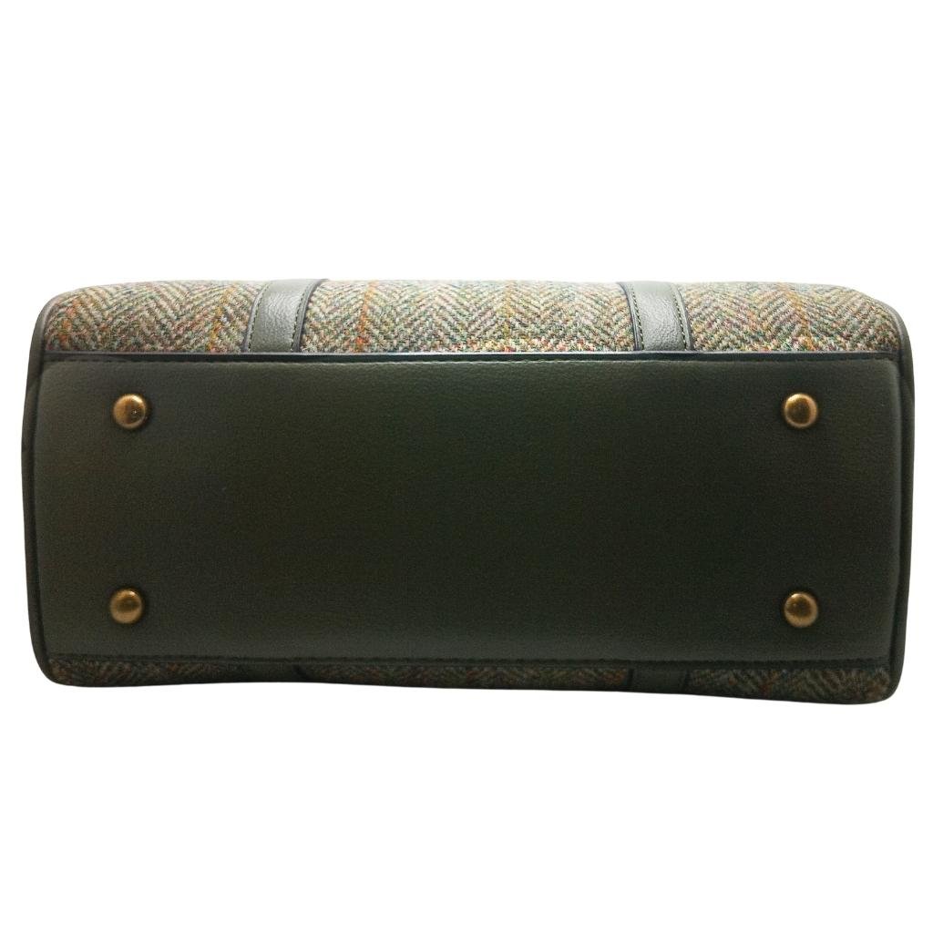 Islander Harris Tweed Medium Duffel Bag 'Chestnut Herringbone'