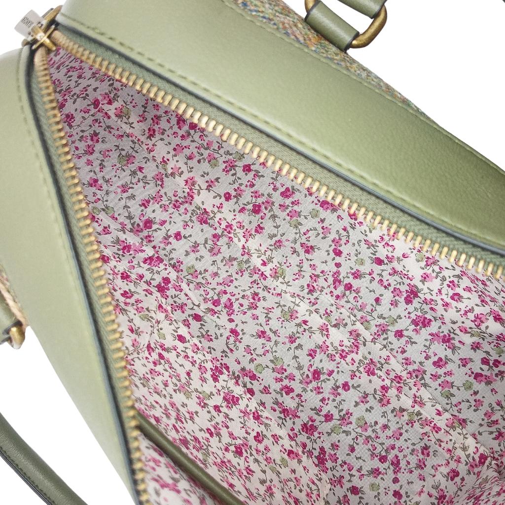 Islander Harris Tweed Medium Duffel Bag 'Chestnut Herringbone'
