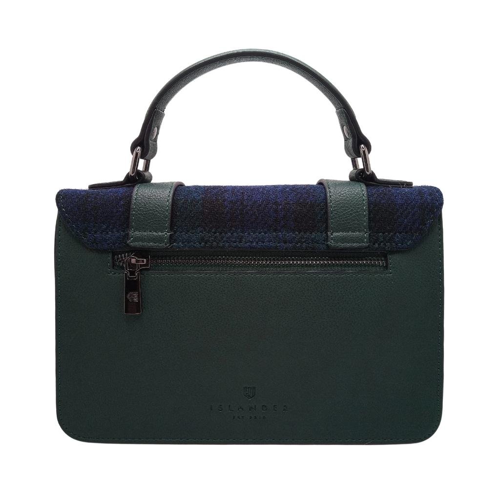 Islander Harris Tweed Medium Satchel 'Black Watch Tartan' by Islander - Handbags
