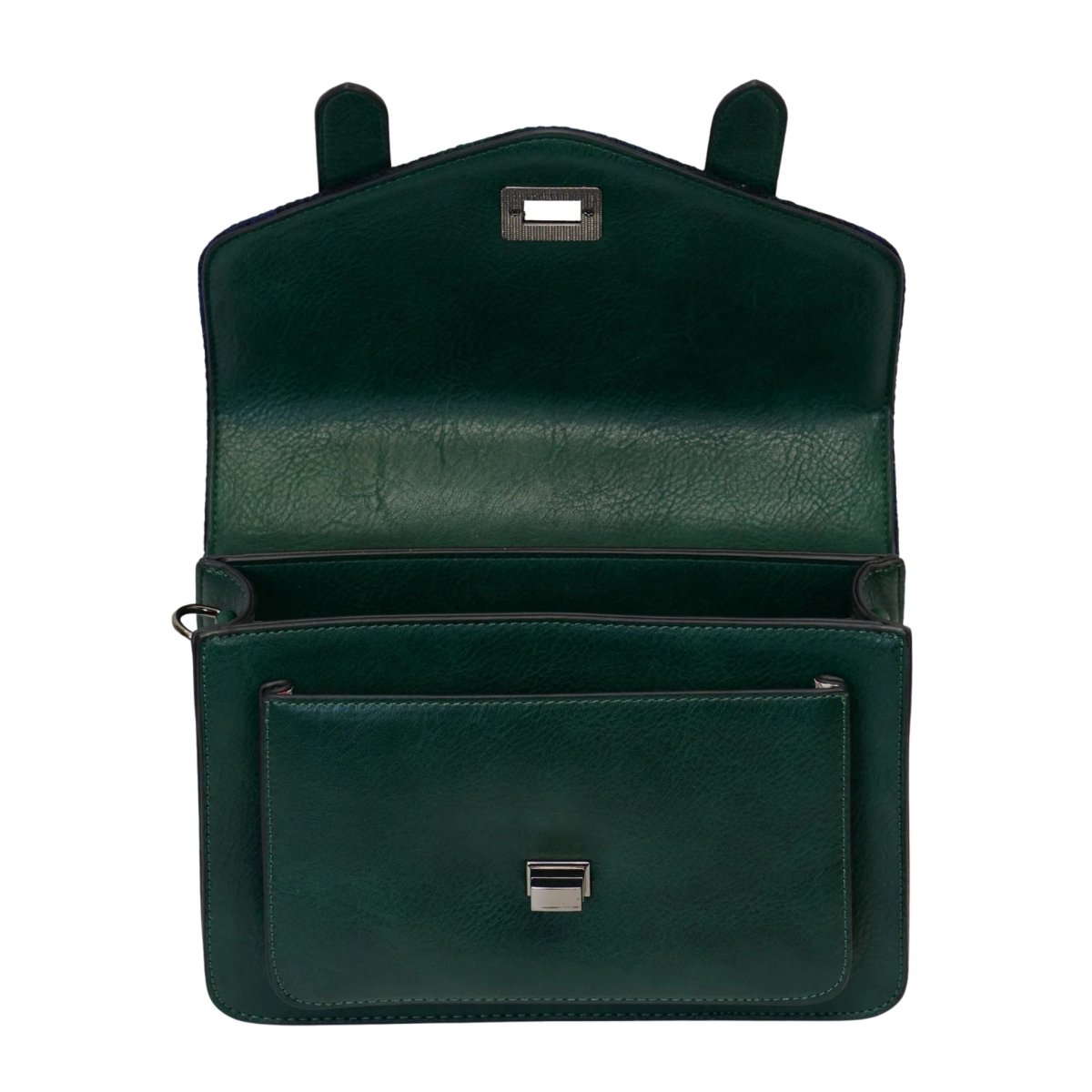 Islander Harris Tweed Medium Satchel 'Black Watch Tartan'
