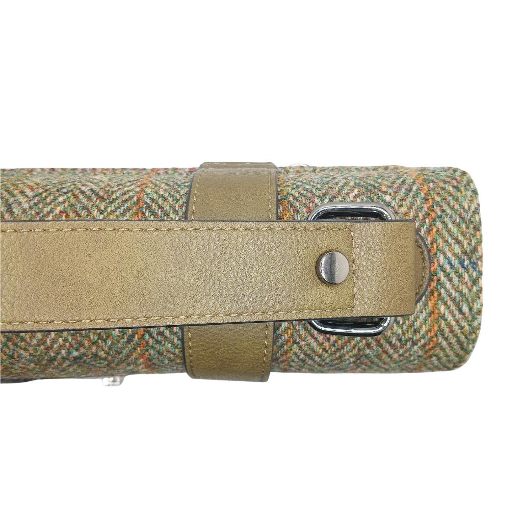 Islander Harris Tweed Medium Satchel 'Chestnut Herringbone'