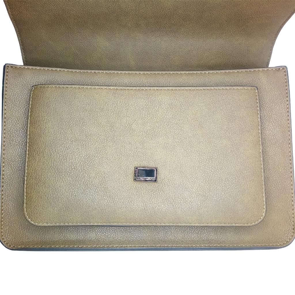 Islander Harris Tweed Medium Satchel 'Chestnut Herringbone'