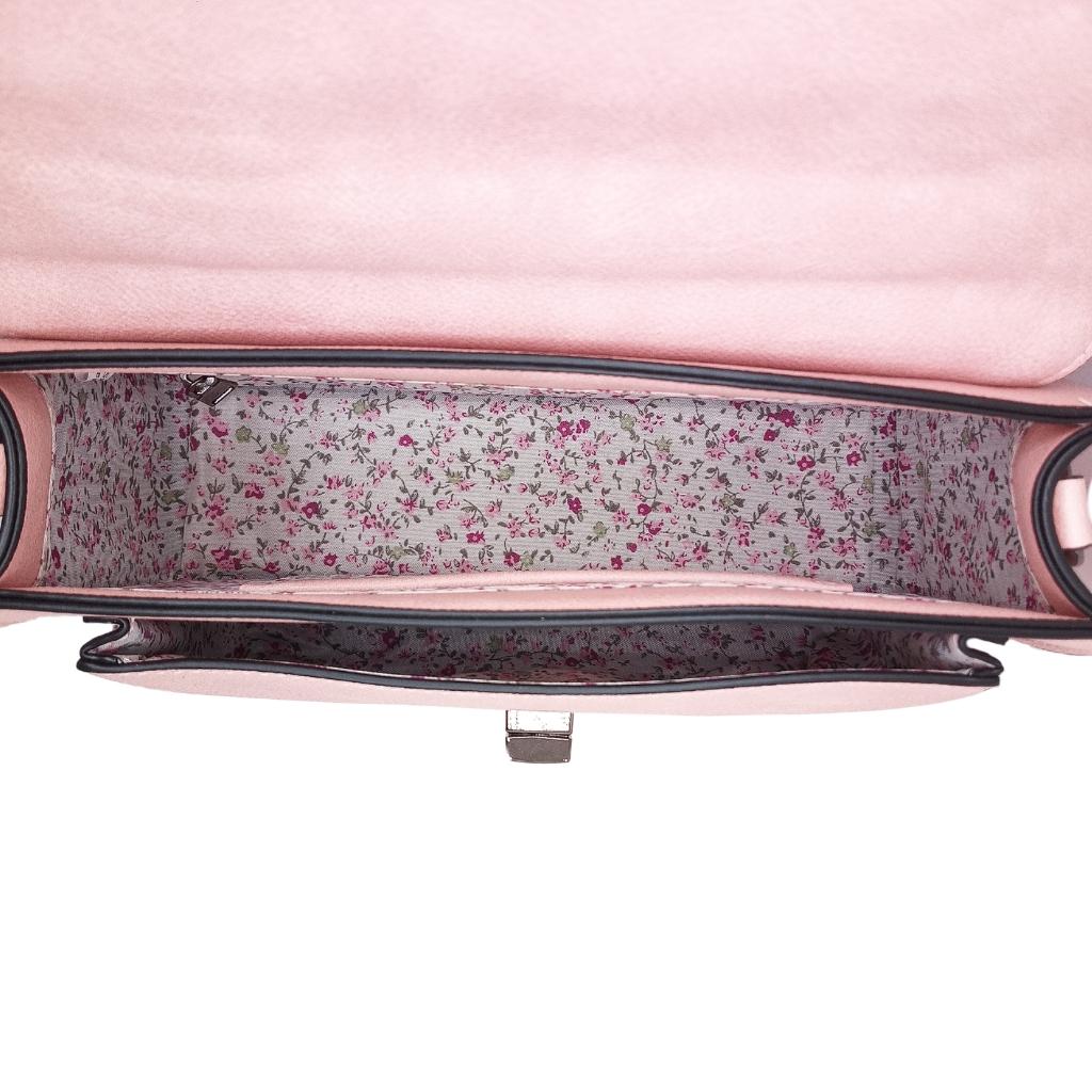 Islander Harris Tweed Medium Satchel 'Pink and Blue Tartan' by Islander - Handbags