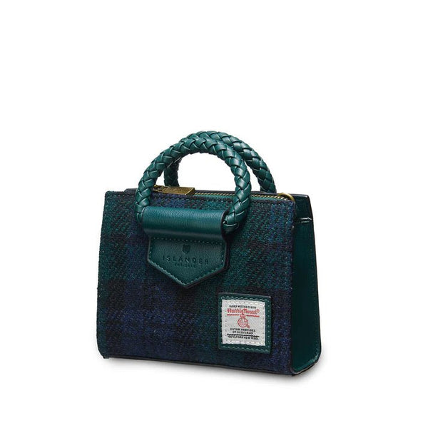 Islander Harris Tweed Mini Arran Tote 'Black Watch Tartan' - The Celtic Gift Store - Handbags