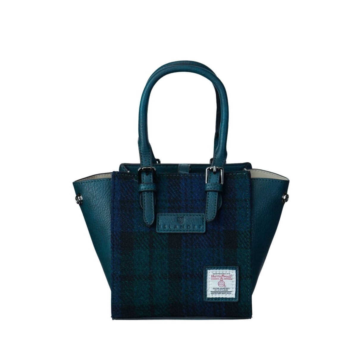 Islander Harris Tweed Mini Caillie Tote 'Black Watch'