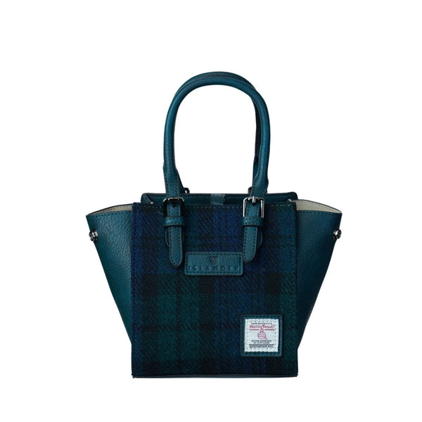 Islander Harris Tweed Mini Caillie Tote 'Black Watch'