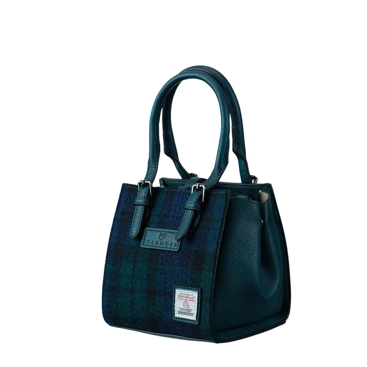 Islander Harris Tweed Mini Caillie Tote 'Black Watch'