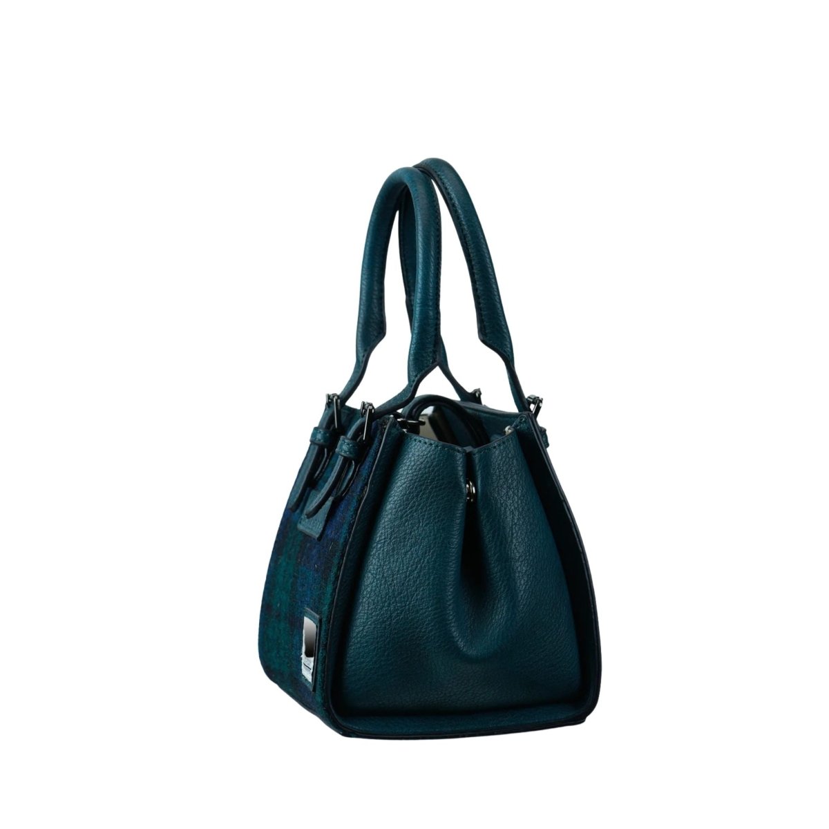 Islander Harris Tweed Mini Caillie Tote 'Black Watch'