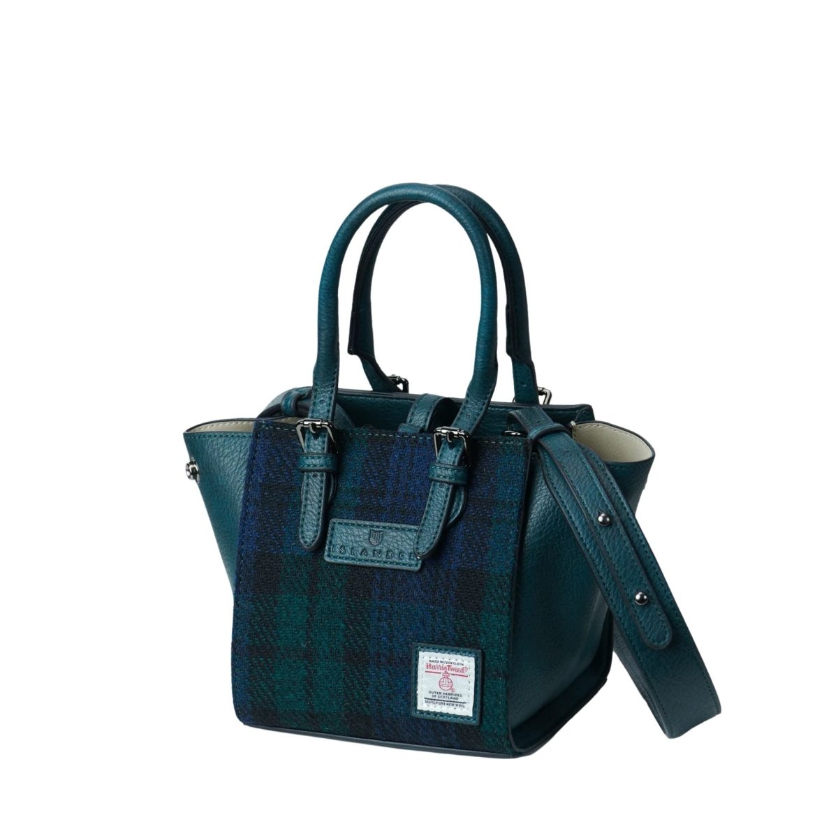 Islander Harris Tweed Mini Caillie Tote 'Black Watch'