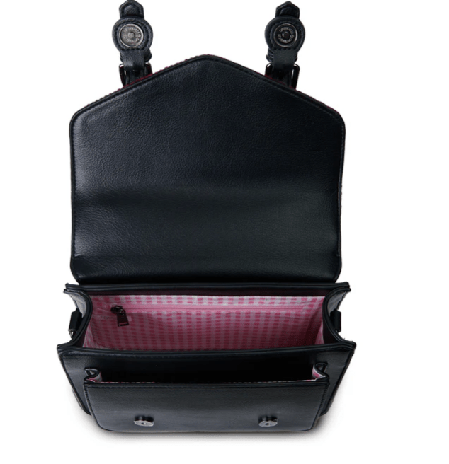 Islander Harris Tweed Mini Calton Satchel 'Fuchsia Tartan' - The Celtic Gift Store - Handbags