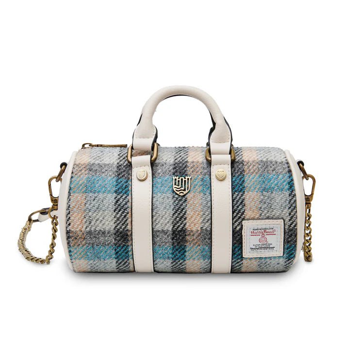 Islander Harris Tweed Mini Duffle Bag 'Islander Tartan' - The Celtic Gift Store - Handbags