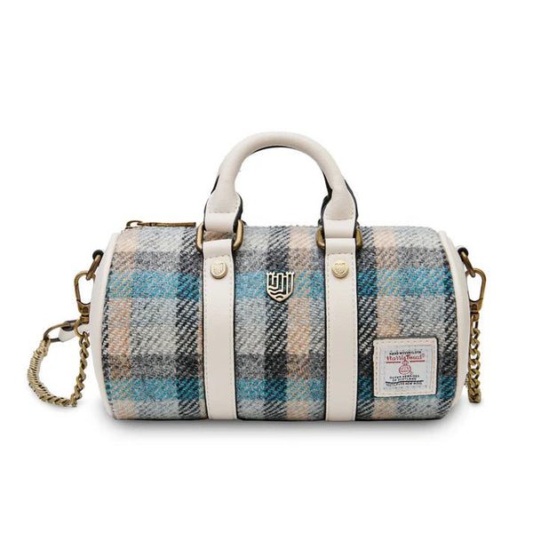 Islander Harris Tweed Mini Duffle Bag 'Islander Tartan' - The Celtic Gift Store - Handbags
