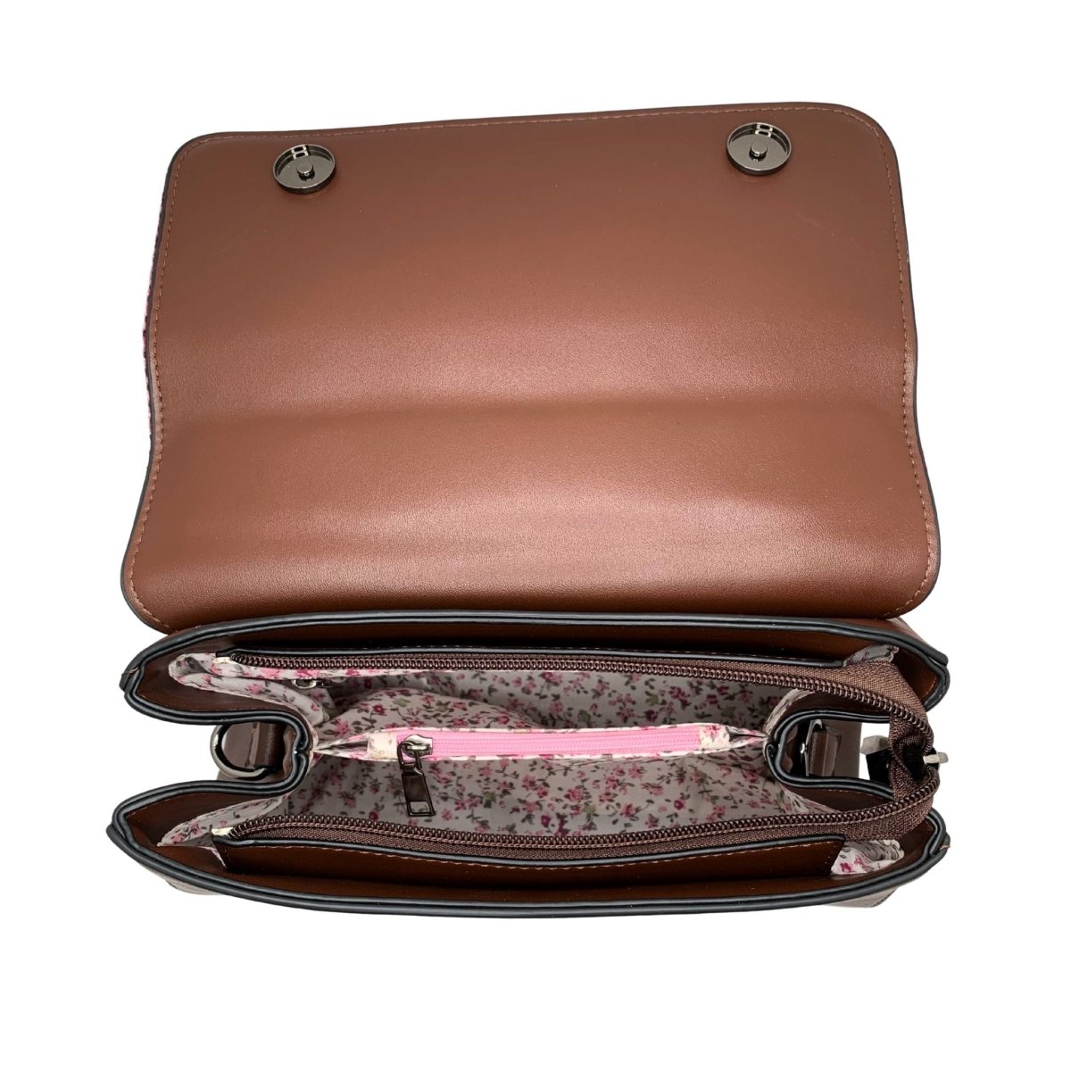Islander Harris Tweed Orkney Satchel 'Fuchsia Tartan' - The Celtic Gift Store - Handbags