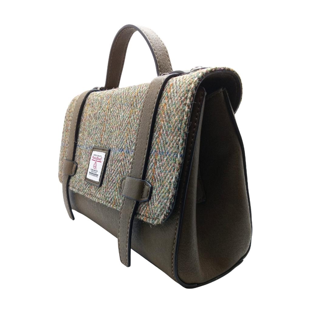 Islander Harris Tweed Orkney Satchel 'Chestnut Herringbone' by Islander - Handbags